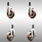 Service Caster 4 Inch 316SS High Temp Glass Filled Nylon 1-1/8 Inch Stem Caster Brake SCC, 2PK SCC-SS316EX20S414-GFNSHT-2-TLB-2-118 - alternate 1